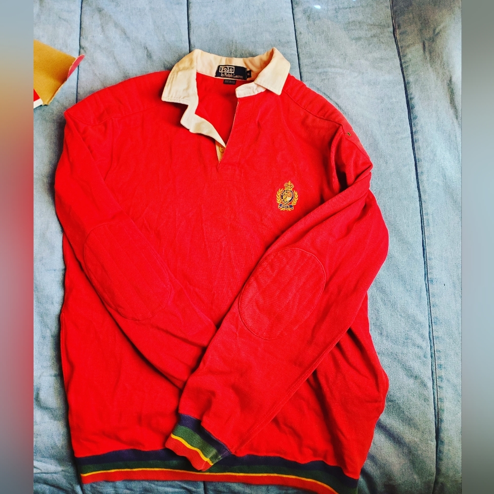 Vintage RL Polo Crest sweatshirt w/pockets sz xl